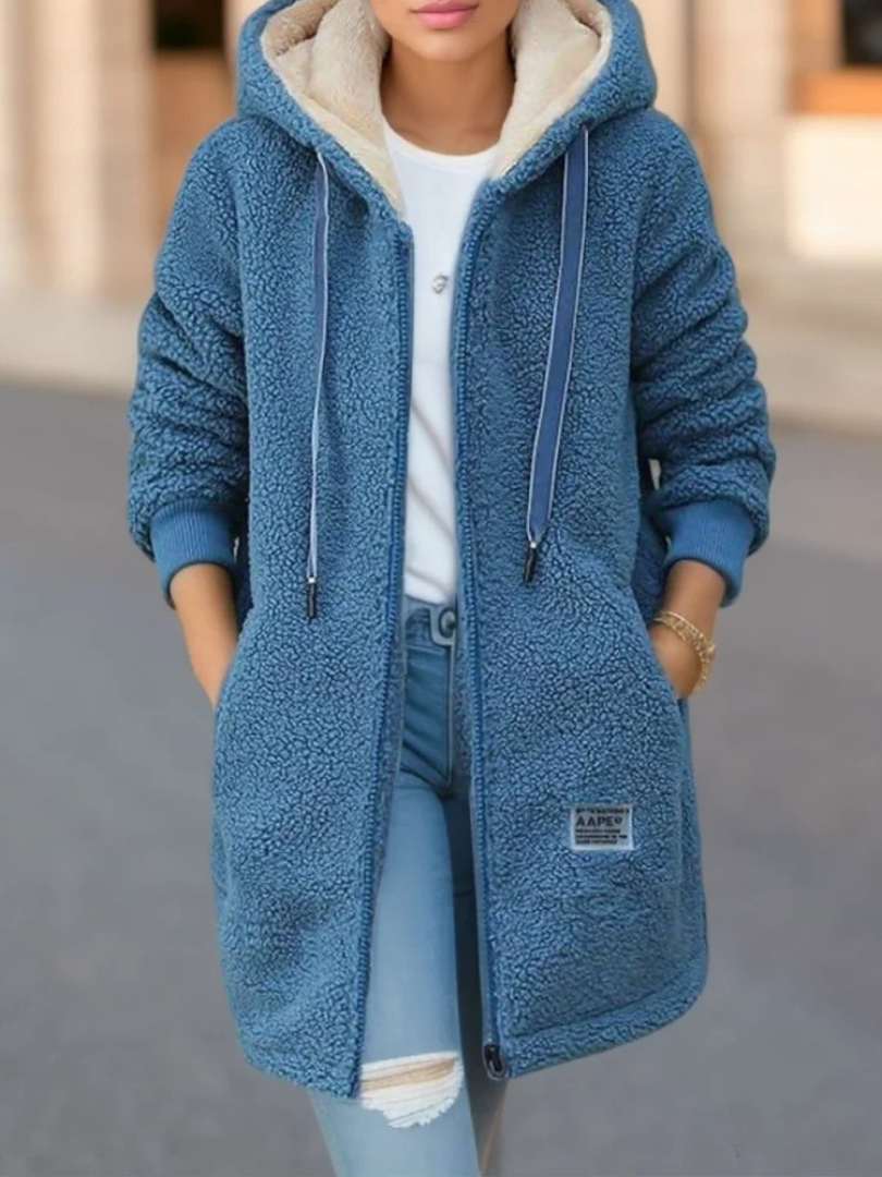 Krista women's hooded teddy vest