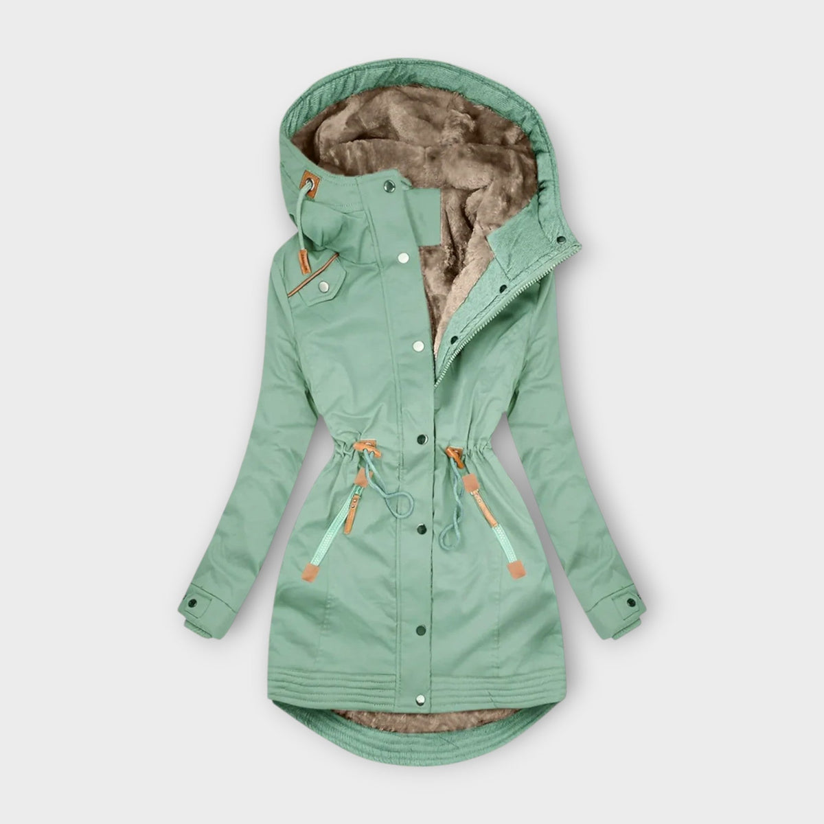 Georgia women's fur-lined winter coat