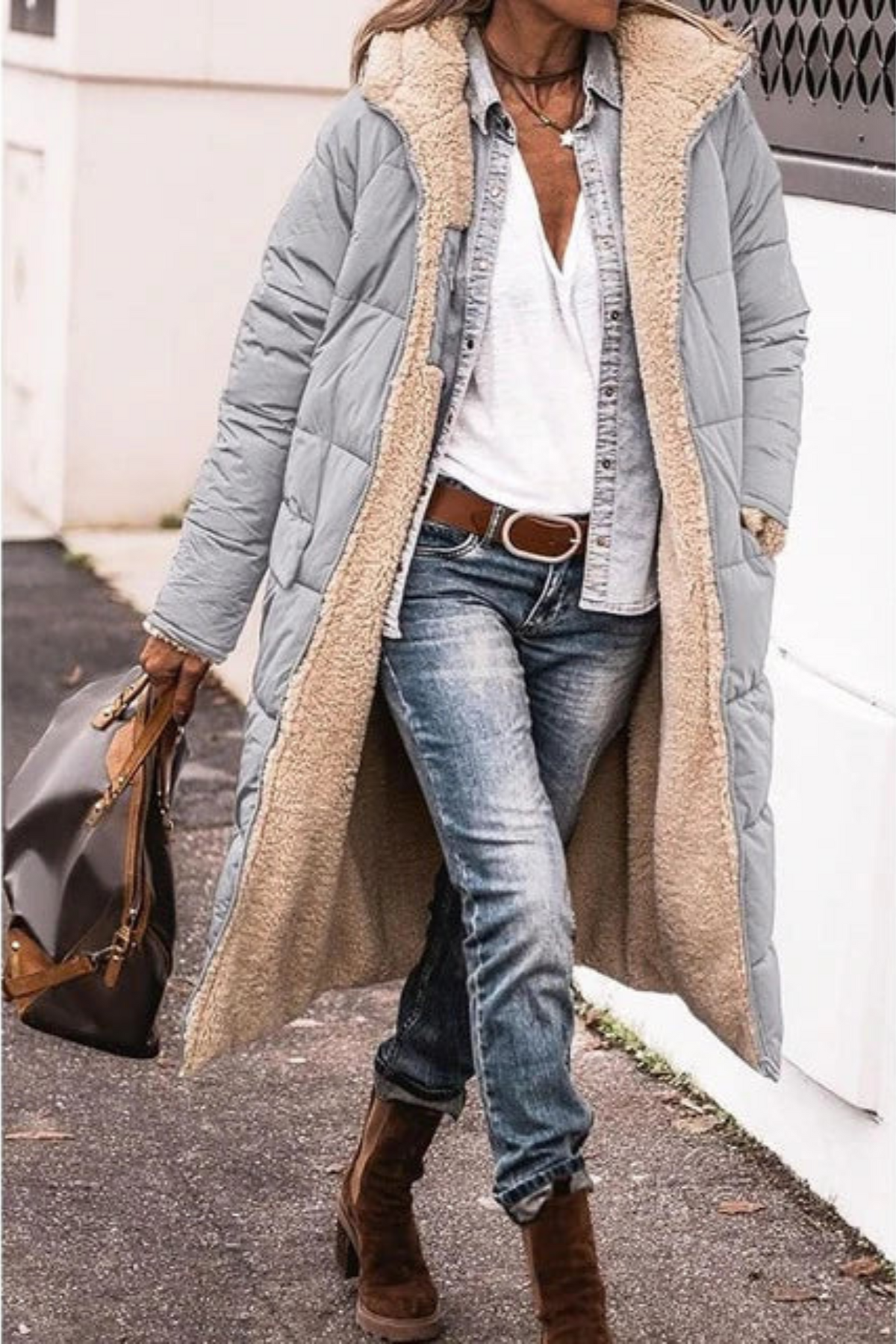 Elena women's reversible coat