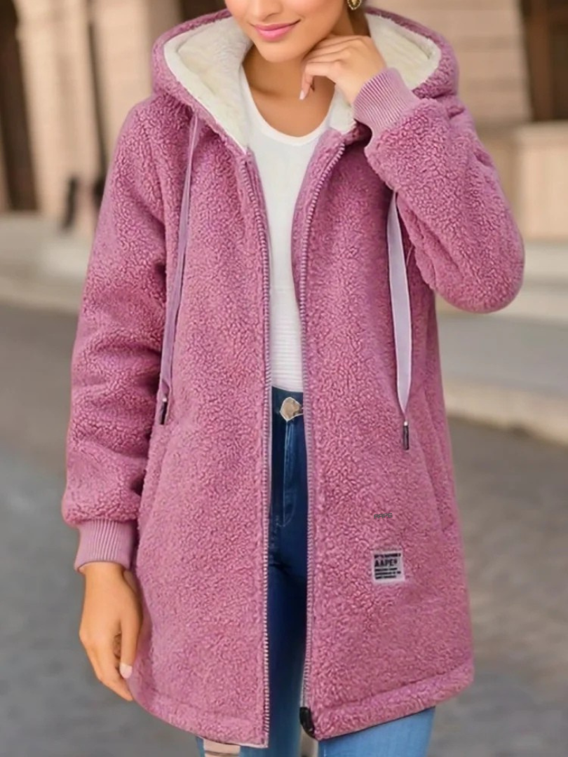Krista women's hooded teddy vest