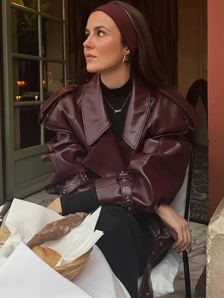 Deena women's faux leather jacket