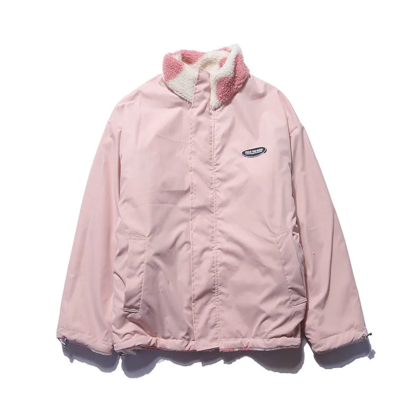 Women's double-sided heart coat