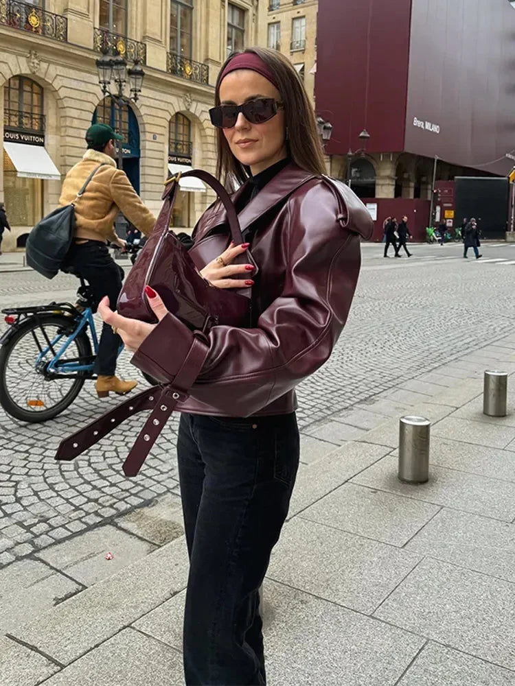 Deena women's faux leather jacket