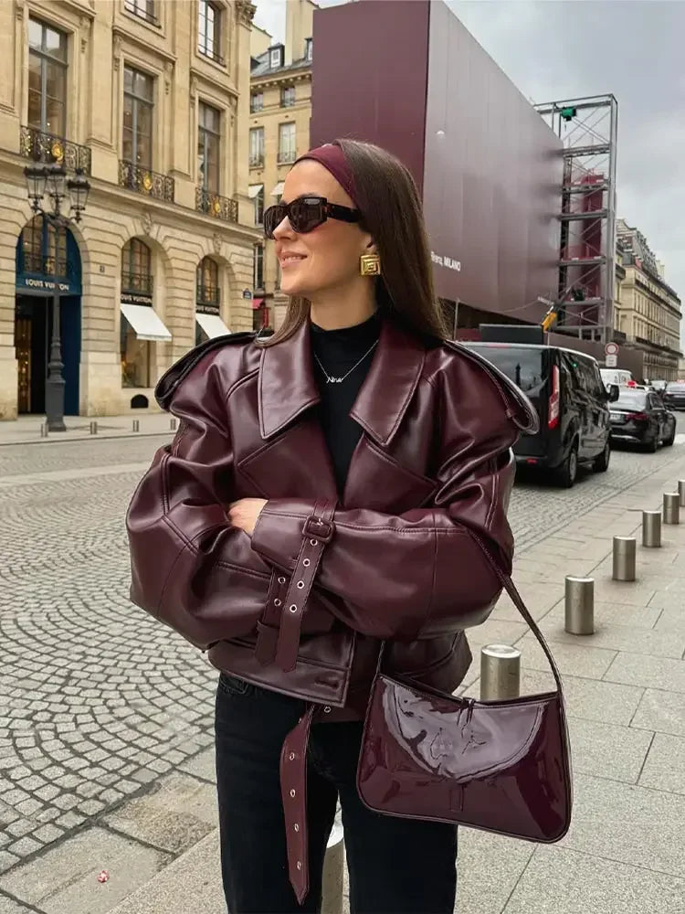 Deena women's faux leather jacket