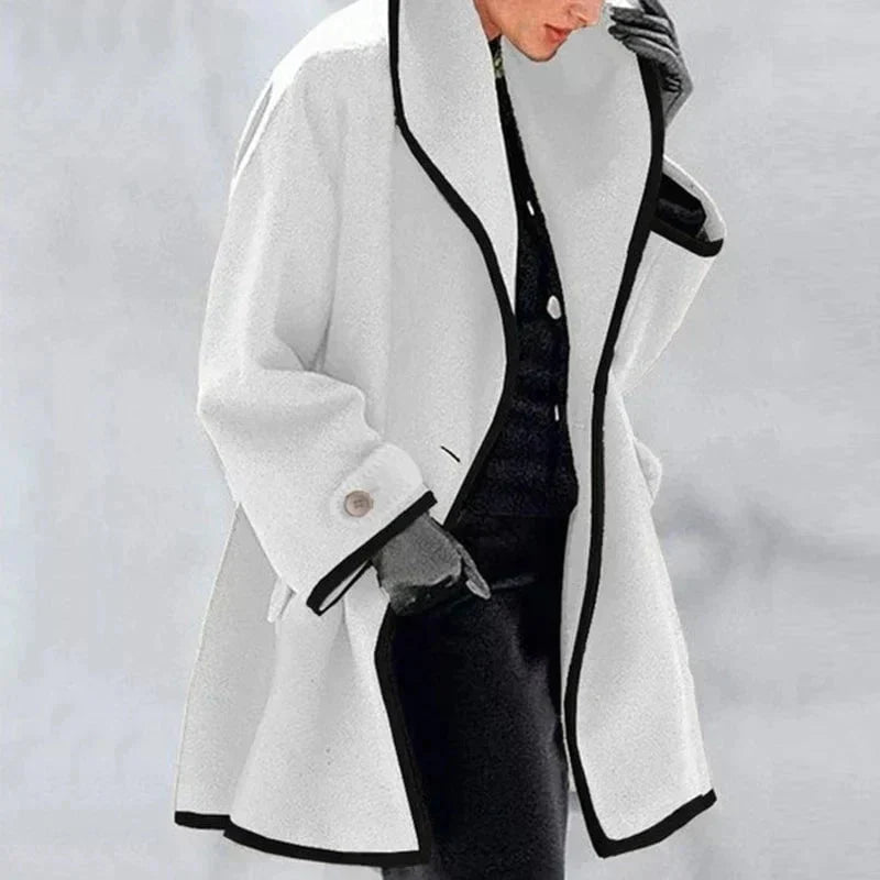 Maria women's double-breasted fleece jacket