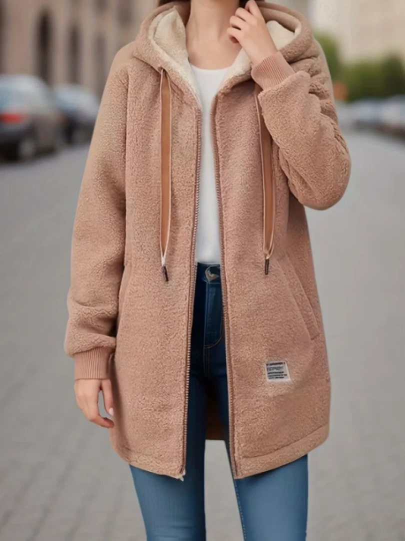 Krista women's hooded teddy vest