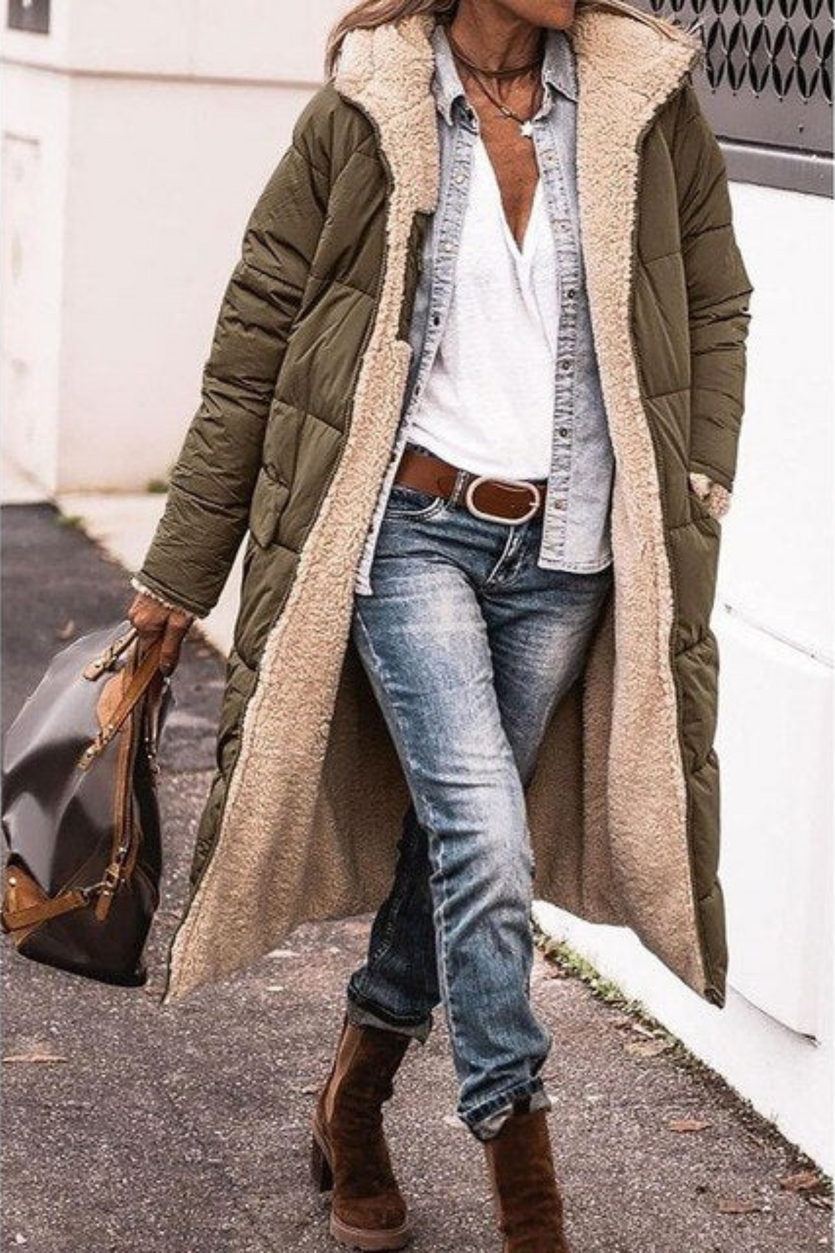 Elena women's reversible coat