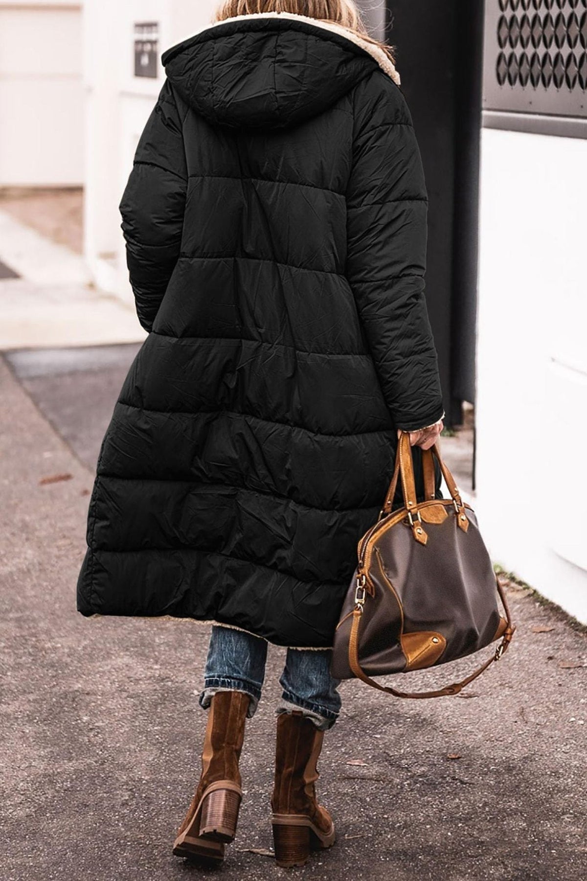 Hampton women's sherpa-lined coat