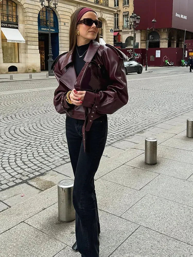 Deena women's faux leather jacket