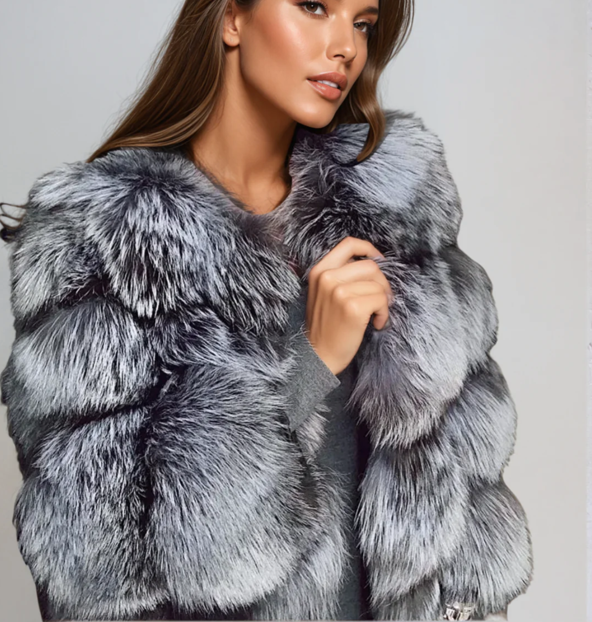 Dacy women's faux fur coat