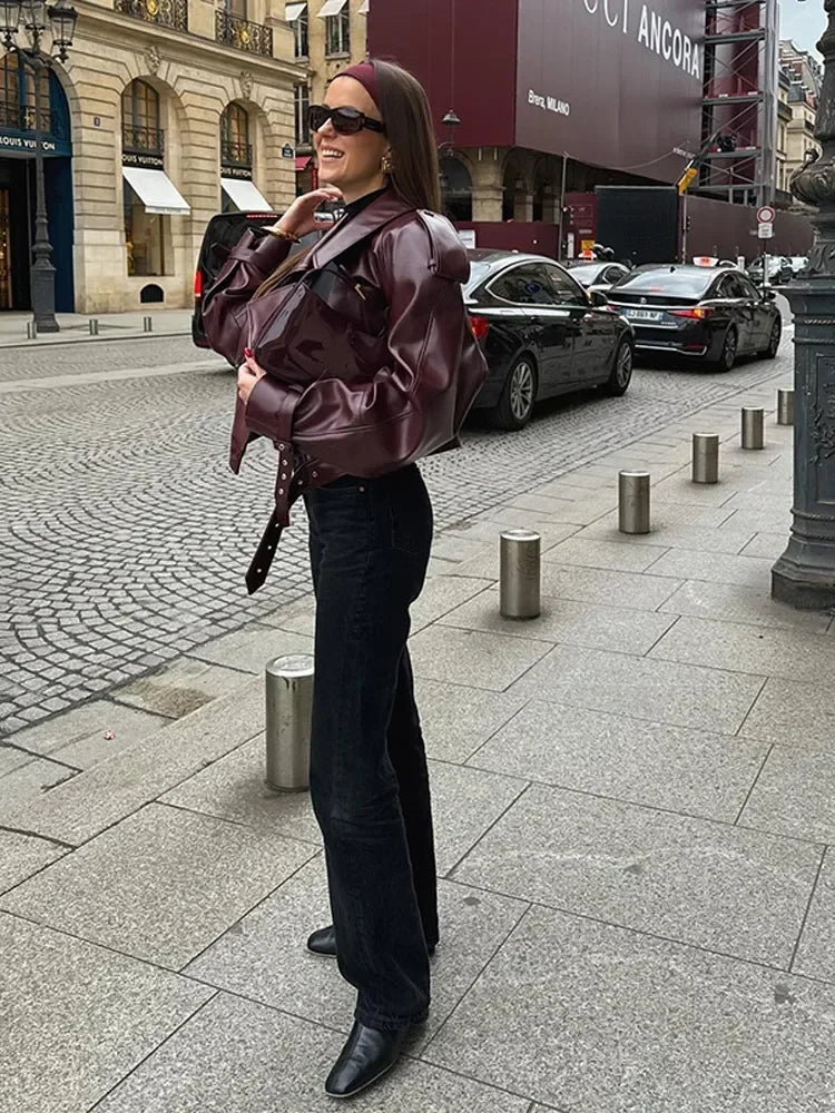 Deena women's faux leather jacket