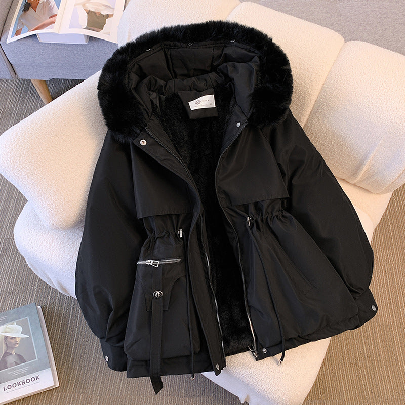 Bianca women's winter jacket with faux fur hood