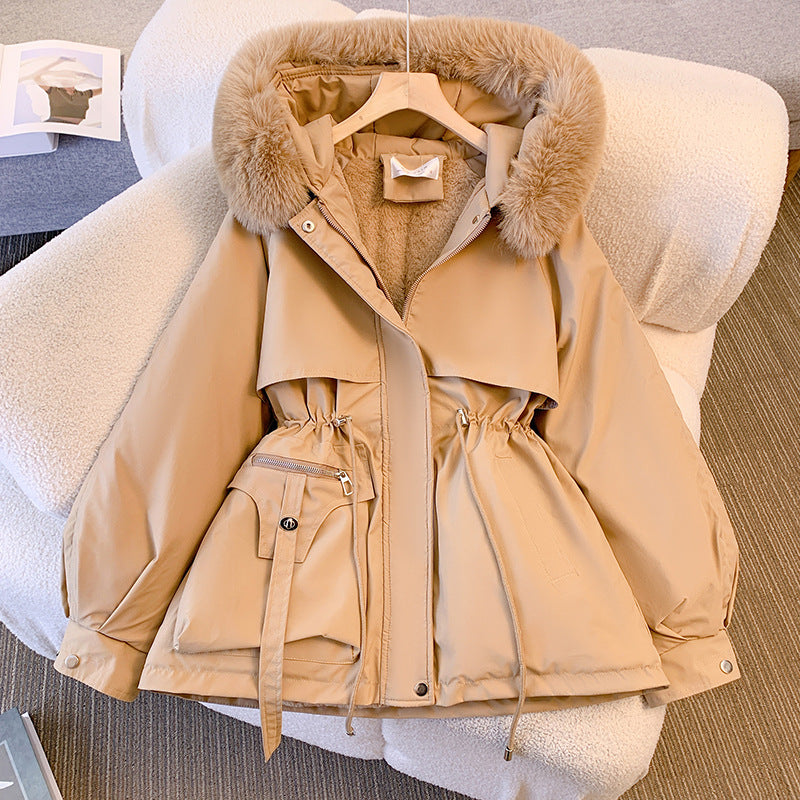 Bianca women's winter jacket with faux fur hood