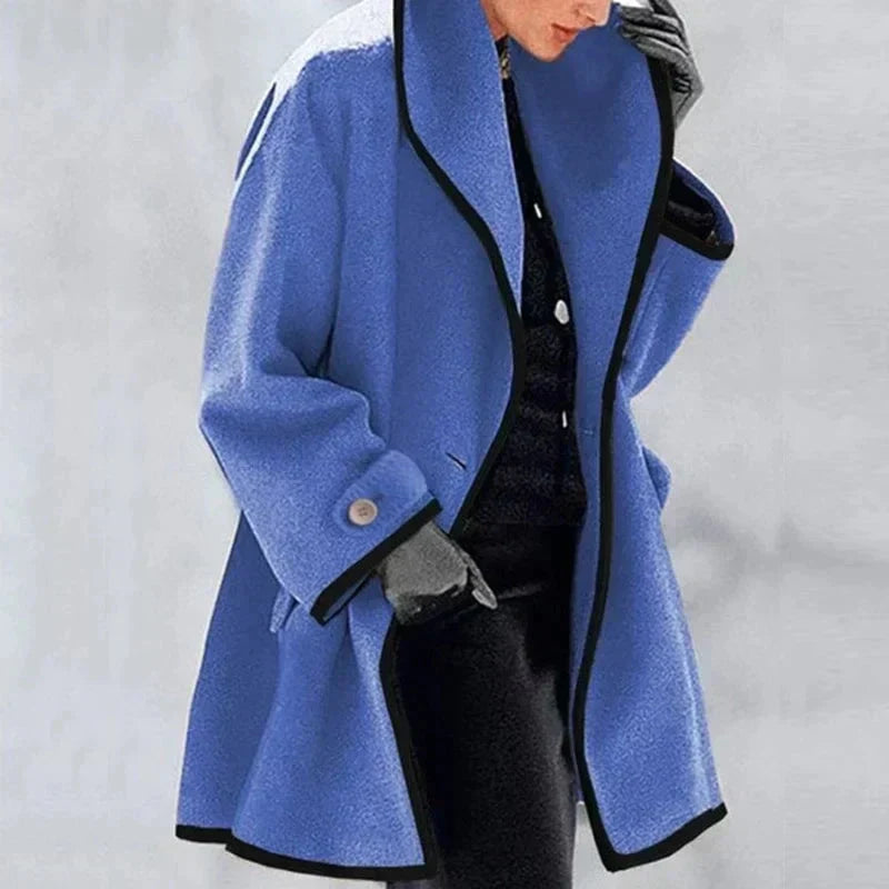 Maria women's double-breasted fleece jacket