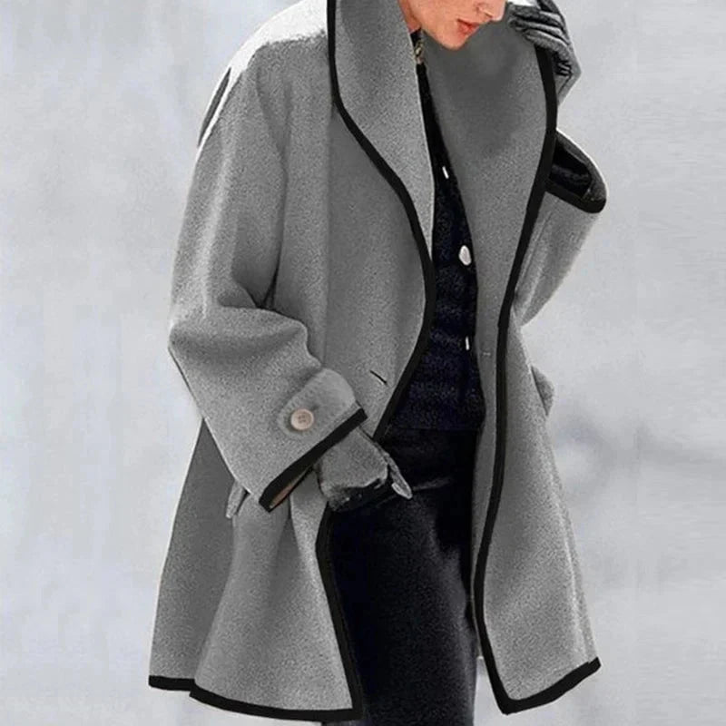 Maria women's double-breasted fleece jacket