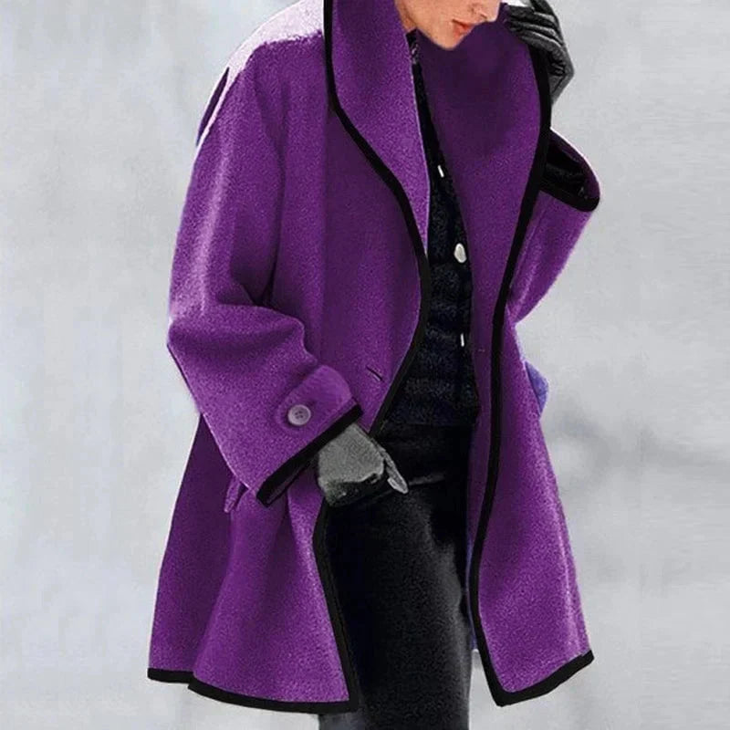 Maria women's double-breasted fleece jacket