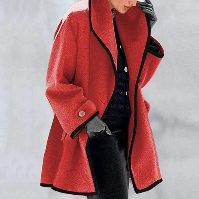 Maria women's double-breasted fleece jacket